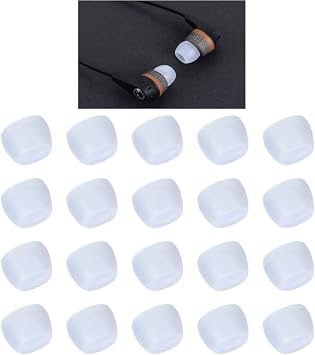 Zotech Clear Ear Tips for in-Ear Headphones, Extra Small Kids Size 10 Pairs Soft Silicone Earbuds Tips Eartips with 3.8mm Connector Hole, Fit Most in-Ear EarbudsInner Hole 3.8mm -4.8mm Extra Small