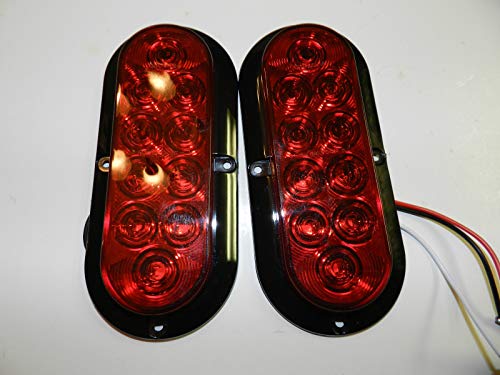 Optronics 1 Pair Trailer RED LED Stop Turn Tail Light 6