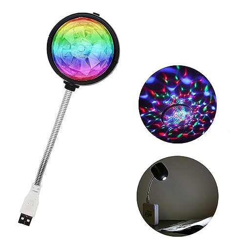 Lampe de scene LED USB rotative 2 en 1 pour illuminer vos fetes et lire au bureau sans encombre