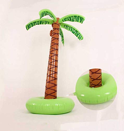 5.5 ft/66? Large Inflatable Palm Tree for Poolside Decor, Decoration for Tropical, Hawaiian and Aloha Themed Birthday and Poolside Parties, Luau Pool Side Party Decorations