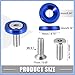PARSLUCK Car Bumper Fender Washer Bolt M6x20mm Engine Bay Dress Up Kit Stainless Steel Blue (Set of 25) Stable