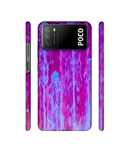 Image of Amazon Brand - Solimo Designer Pink Color Fall 3D Printed Hard Back Case Mobile Cover for Mi Poco M3