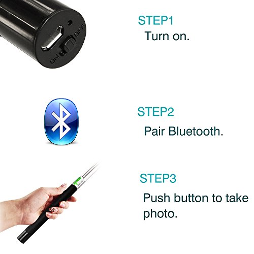 Ipow portatile Selfie Stick NUOVA VERSIONE