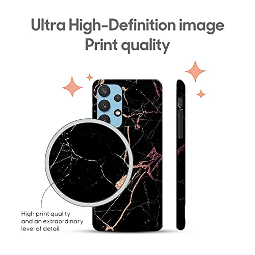 Image of COLORflow Back Cover Compatible with Samsung Galaxy A53 5G | Beautiful Black Golden Marble | Designer Printed Hard CASE Bumper Back Cover Compatible with Samsung Galaxy A53 5G