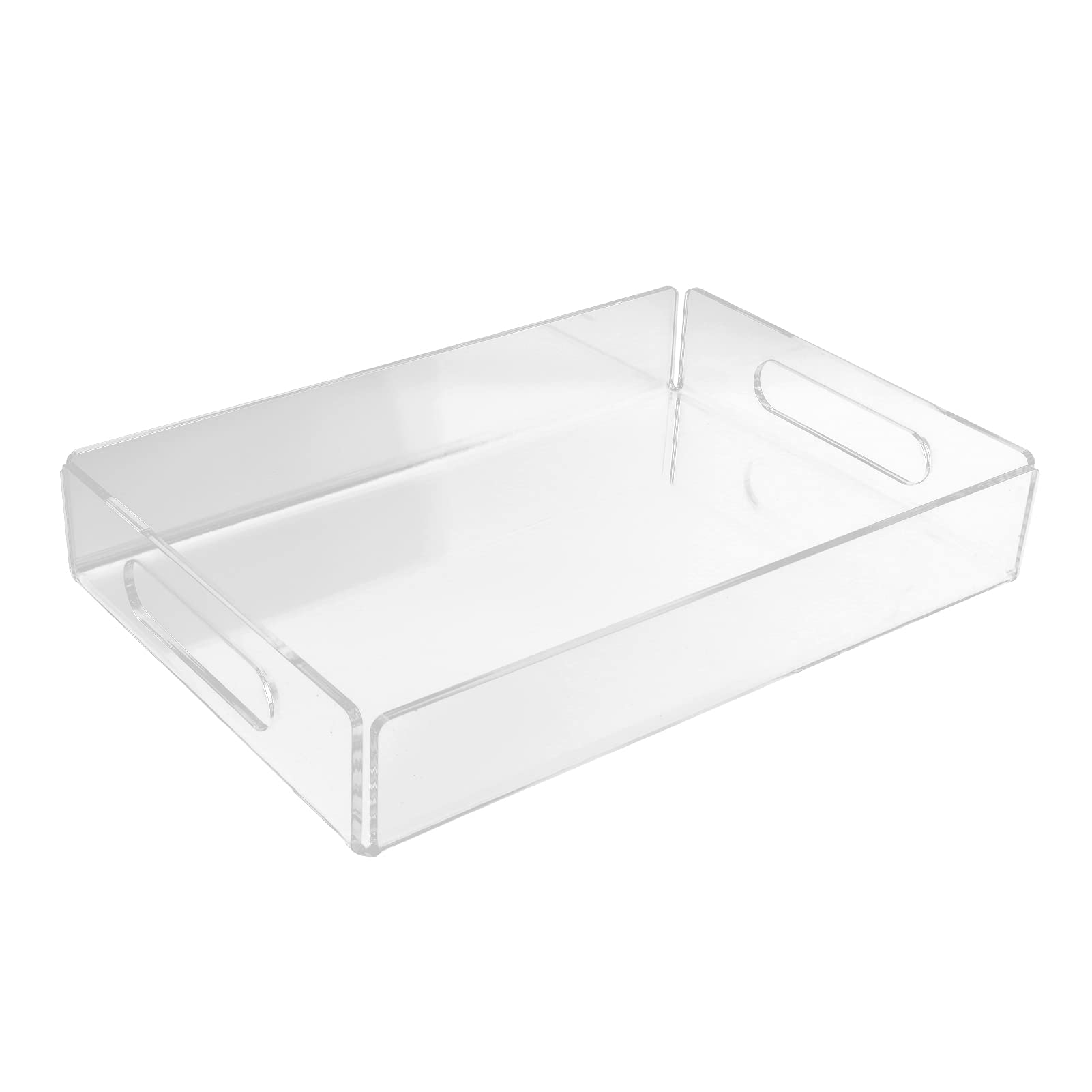 Plateau de service léger en acrylique avec poignées – Idéal pour la présentation et le divertissement des aliments, parfait pour les plateaux de fruits et de fromages