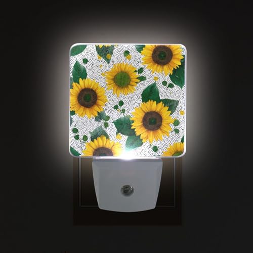Lámpara de noche con sensor y diseño girasol miniatura 2