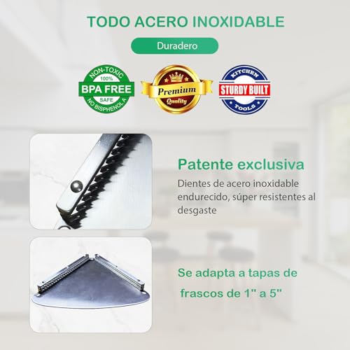 Miniatura 4 de Abridor De Tarros De Acero Inoxidable Mejorado Para Personas Mayores, Abridores De Tarros Debajo Del Gabinete Para Manos Débiles, Tapa De Tarro Y Herramienta De Abridor De Tapas De Botellas, Abrelatas