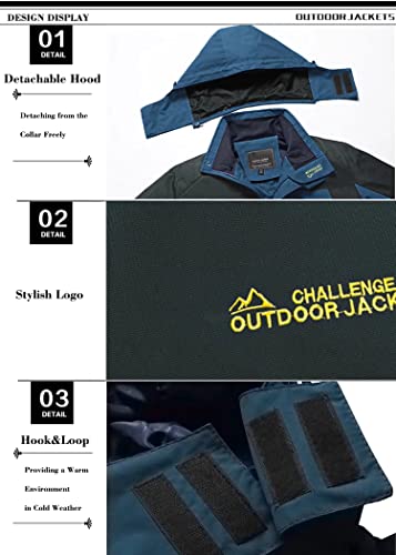 image for MAGCOMSEN Rain Coats For Men Outerwear With Mult Pockets Water Resista