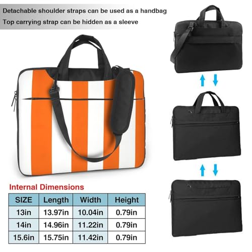 Maletín impermeable para laptop 14 pulgadas naranja miniatura 4