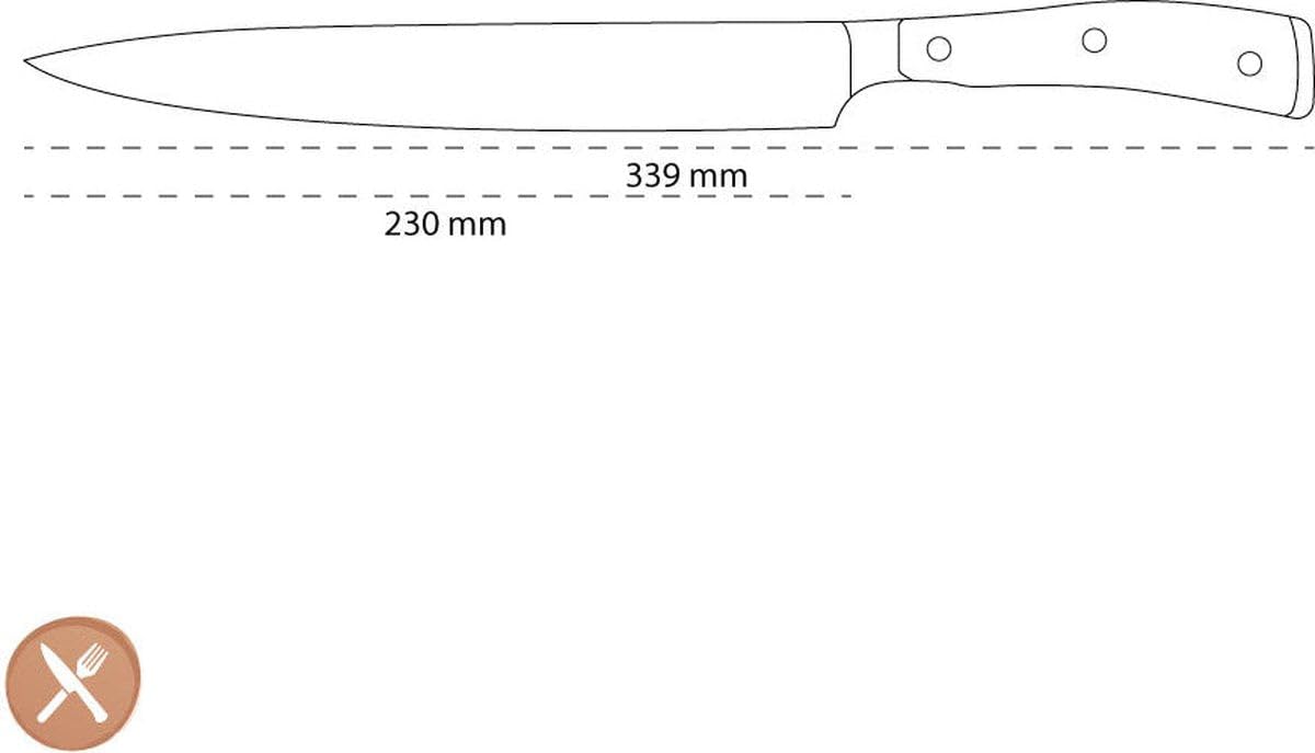 WÜSTHOF Classic Ikon 9" Carving Knife — Amazon image 4