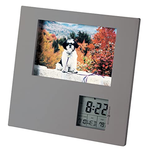 image for Howard Miller Picture This Table Clock 645-553 – Titanium Photo Fram