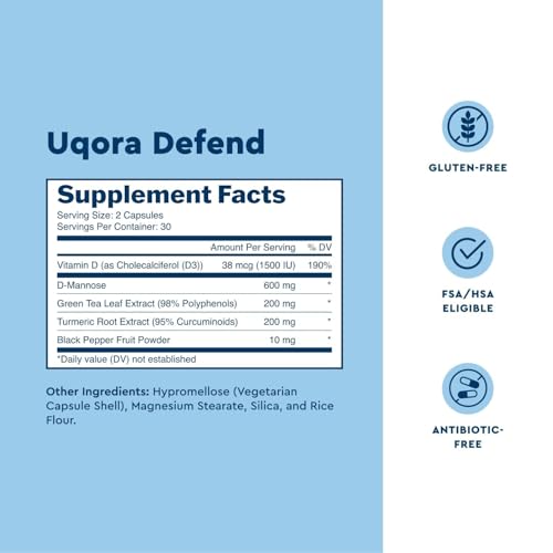 Uqora Defend Urinary Tract Support Capsules