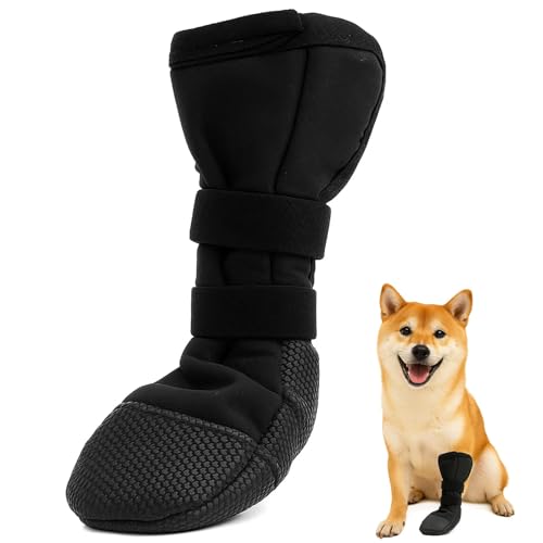 QckZee Pfotenschutz Hund Verletzung, Dog Paws Recovery Shoe(L), Haustierwunden bei Verhindern Hundeschuhe zur Erholung, Hundeschuhe Pfotenschutz für Den Heilungsschutz Nach Chirurgischen Eingriffen