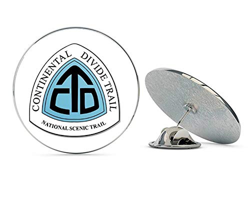 BRK Studio Continental Divide Trail Round Metal 0.75" Lapel Pin Hat Shirt Pin