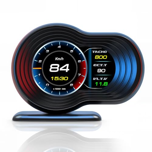 GI�f���G�b�g OBD2 �}���`���[�^�[ �u�[�X�g�v �^�[�{�� �f�W�^�����[�^�[ ���@�\�\�� 12����Ή� �ԍ� HUD �\�� �ȒP���t��