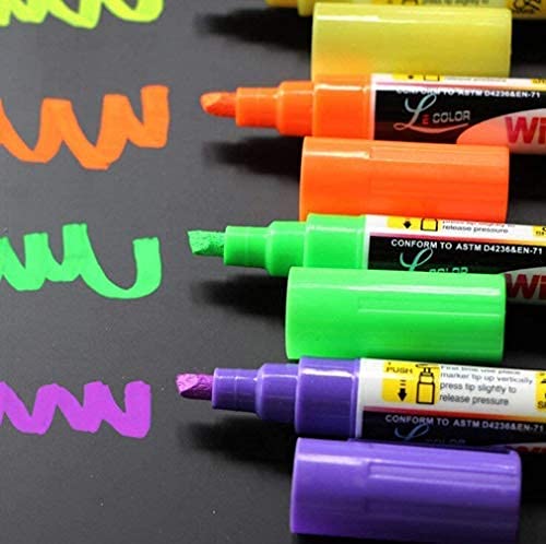 Pennarelli a gesso cancellabili in colore neon