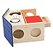Ipetboom Hamster House Small Animal hut Hamster Castle Hideout Guinea Pig Accessories Wood Rat hut Rats Natural Hamster Hideout Hamster Hideout House Rabbit Hideout Mini Wooden Game House