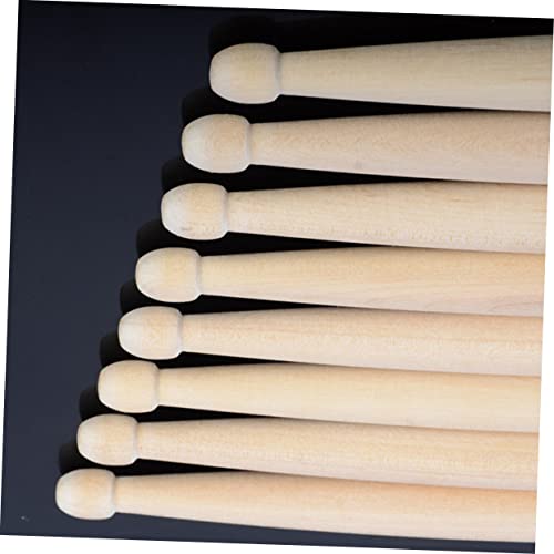 2 pares de baquetas de madera para batería para principiantes miniatura 5