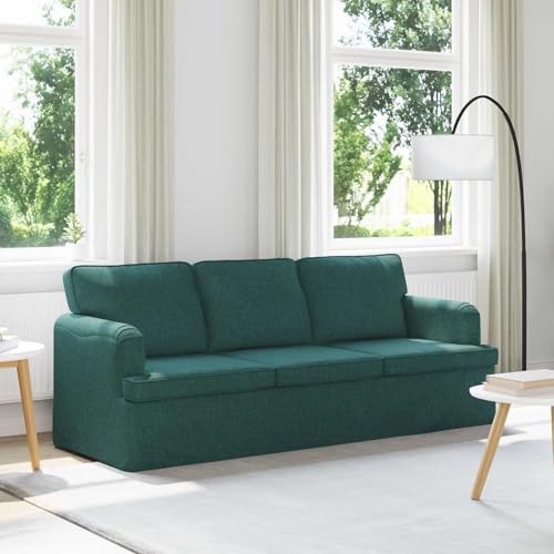Keeushr Canapé modulaire en tissu vert foncé 201 x 80 x 85 cm avec structure en métal et matériaux respirants pour salon et chambre à coucher - Banquette...