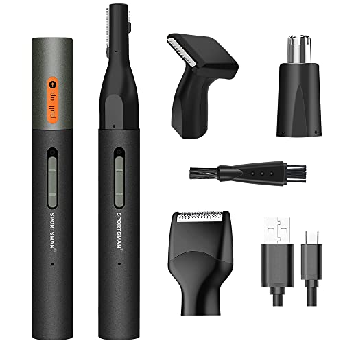 鼻毛カッター 1台4役 電動式 眉毛カッター はなげカッター 鼻毛トリマー 眉毛シェーバー フェイス 髭剃り USB充電式 脱毛器 防水 小型 収納便利 掃除用ブラシ付き 鼻毛切り 男女兼用 日本語取扱説明書