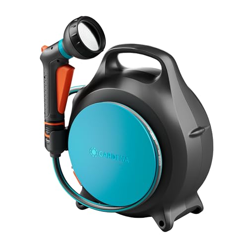 GARDENA Dévidoir portable Move Stockage de tuyau: Propre et portable, Enroulement confortable de...
