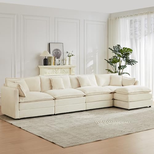 JIEXI Ecksofas Und Couchs, Ecksofa Mit Schlaffunktion, Modulares Ecksofa, Wohnlandschaft U Form, L Form Eckcouch, Für Couch Wohnzimmer Schlafzimmer Büro Wohnung