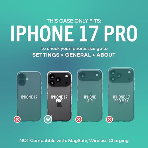 Image of Smartish iPhone 17 Pro Clear Case - Gripmunk [Lightweight + Protective] Anti-Yellowing Slim Case - Drop Tested Ultra Thin Grip Cover for Apple iPhone 17 Pro - Clearly Clear
