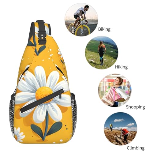 Bolso bandolera con patrón floral para hombre y mujer miniatura 6