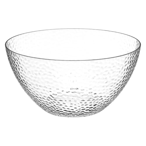 Paris Prix Five Simply Smart - Saladier en Plastique Martelé 25cm Transparent