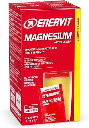 Enervit Magnesio e Potassio, Per Reintegrare Sali Minerali, Gusto Limone, Ricco di Vitamina C,...