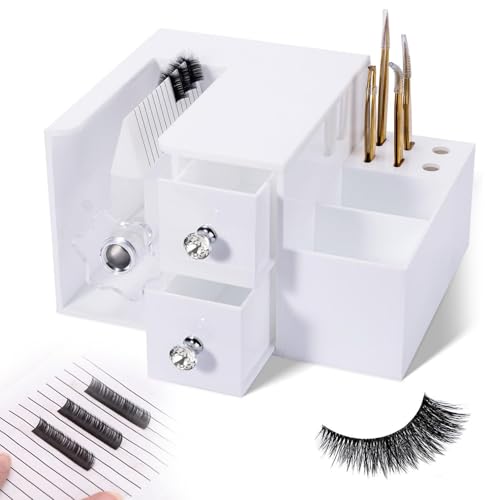 Image of PLYLAY Lash Extension Auxiliary Tools,Eyelash Extension Separator Machine for Both Beginners & Experienced Lash, Eyelash Fan Maker for Flowering Lashes, Includes Storage Box