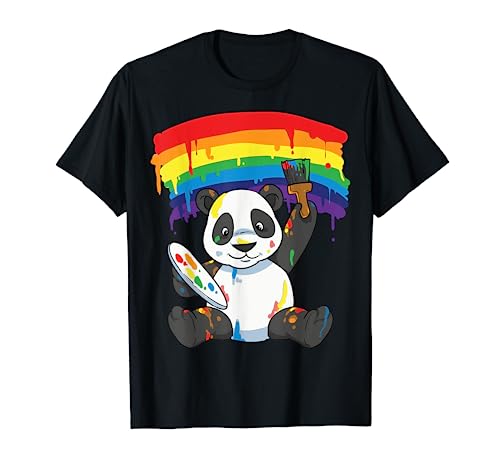 Panda Pride Gay Lesbian Queer LGBT Rainbow Flag LGBTQA+ T-Shirt