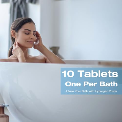 RUITN Hydrogen Bath Tablets – H2 Bath Bombs for Spa,Hydrogen Water Tablet for Bath, Hot Tub & Foot Soak | Hydrogen-Rich Water | 10 Tablets - Image 5