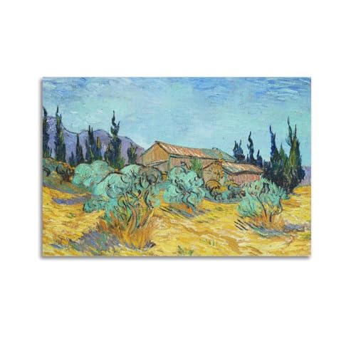 �t�B���Z���g�E�t�@���E�S�b�z�i�I���[�u�̖؂Ǝ����̊Ԃɂ���ؑ��̏����j�|�X�^�[�L�����o�X�ǉ���G���_�� �X�^�C�� �z�[�� �f�R���[�V����12x18inch(30x45cm)