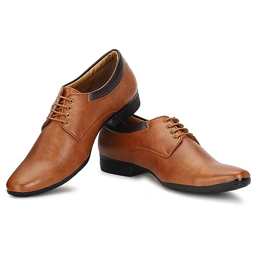 Image of Men's Synthetic Leather Derby Formal Shoes