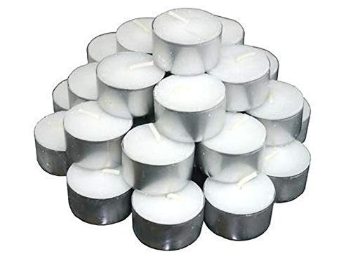 We Can Source It Ltd - Pack of 200 Tea lights candles - up to 8 Hours Burn Time, professional grade - made in Europe.