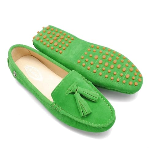 Chaussures plates pour conduite et marche en daim souple - 2