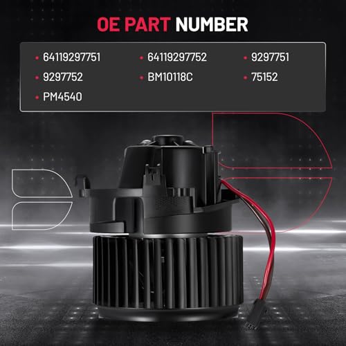 Image of BDFHYK AC Heater Blower Motor Fan 9297752 Compatible with BMW Mini 228i Gran Coupe i3 i3s M235i xDrive Gran Coupe X1 X2 Cooper Clubman Countryman Paceman,HVAC Blower Motor Assembly BM10118C 75152