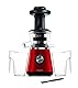 SENCOR SSJ 4042RD Langsam Drehender Entsafter für Frucht/Gemüsesaft (400 Watt, Slow Juicer, Schneckenpresse, Saftbehälter mit einem Fassungsvermögen von 0,8 L) rot
