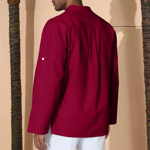 Image of CTU Men's Cotton Shirt Pirate Shirt Medieval Viking Renaissance Costume