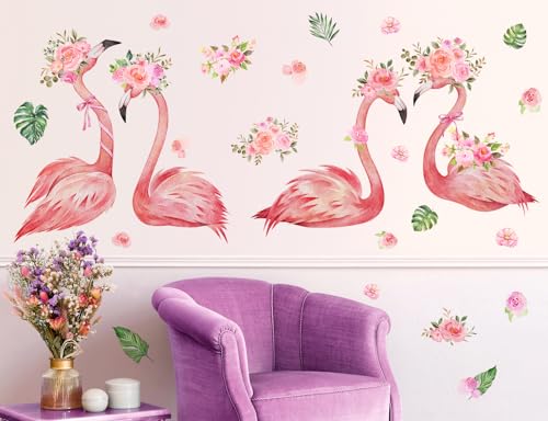 Vinilos Decorativos 3D Flamingo Rosa 2 Láminas 30x90 cm miniatura 5