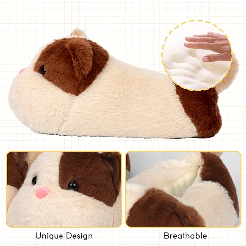Image of Women Animal Slippers Cute Plush House Shoes Warm Novelty Cartoon | Slippers Gifts for Birthday Christmas