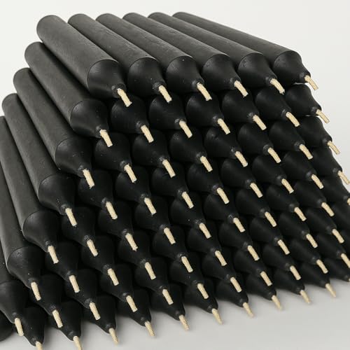 36 Pack Spiritual Ritual Candles - 6 Inch Velas Unscented Candles for Cleansing, Protection, Meditation & Spell Work - Multiple Colors Available (Black)