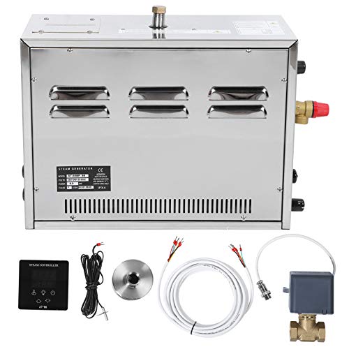  generador de vapor de 6KW, válvula de drenaje automático, de ducha, controlador externo de acero inoxidable