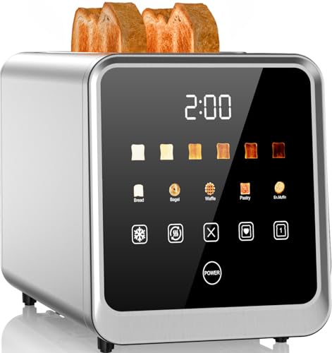 Extra-Wide Slots Smart Toaster - Defrost/Reheat, Touchscreen