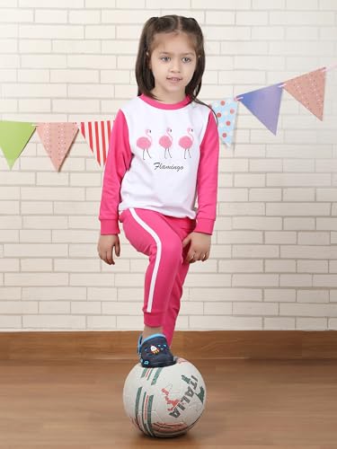 Image of POLKA TOTS 100% Cotton Co-Ord Joggers for Kids | Trendy Sweatshirt & Joggers Set | All Season Wear for Kids, Toddler & Newborn | Soft & Breathable Dress for Boys & Girls | from 6 Months to 8 Years