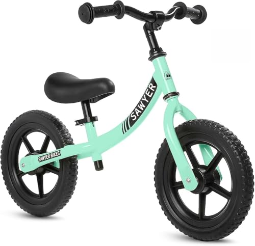 Sawyer Bikes - Bicicleta Sin Pedales Ultraligera - Niños 2, 3, 4 y 5 Años (Mint)