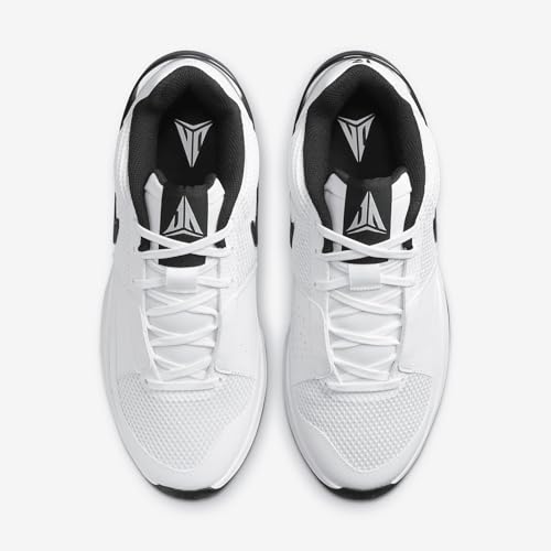 Ja 1 (Team Bank) Basketball Shoes (FV1303-100, White/White/Black) Size 10.54