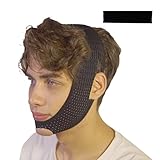 Chin Strap for Sleeping Comfortable, Anti Snoring Chin Strap, Premium Airflow Jaw Strap for Men and Women, Snoring Solution Breathable and Reusable, Chin Strap with Adjustable Velcro