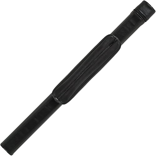 Action ACNP11 - Estuche rectangular de vinilo duro para taco de billar, 1 x 1, estuche para taco de billar, color negro